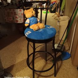 One Of Kind Hand Made Detroit Lions Bar Stools