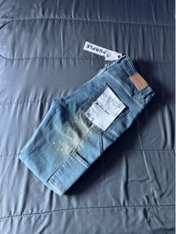 purple jeans