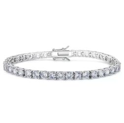 🔥 4mm Tennis Bracelet – 18K White Gold Plated CZ, 7.5” – New