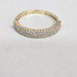 10kt Gold CZ Stone Ring