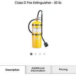 Fire Extinguisher Class D