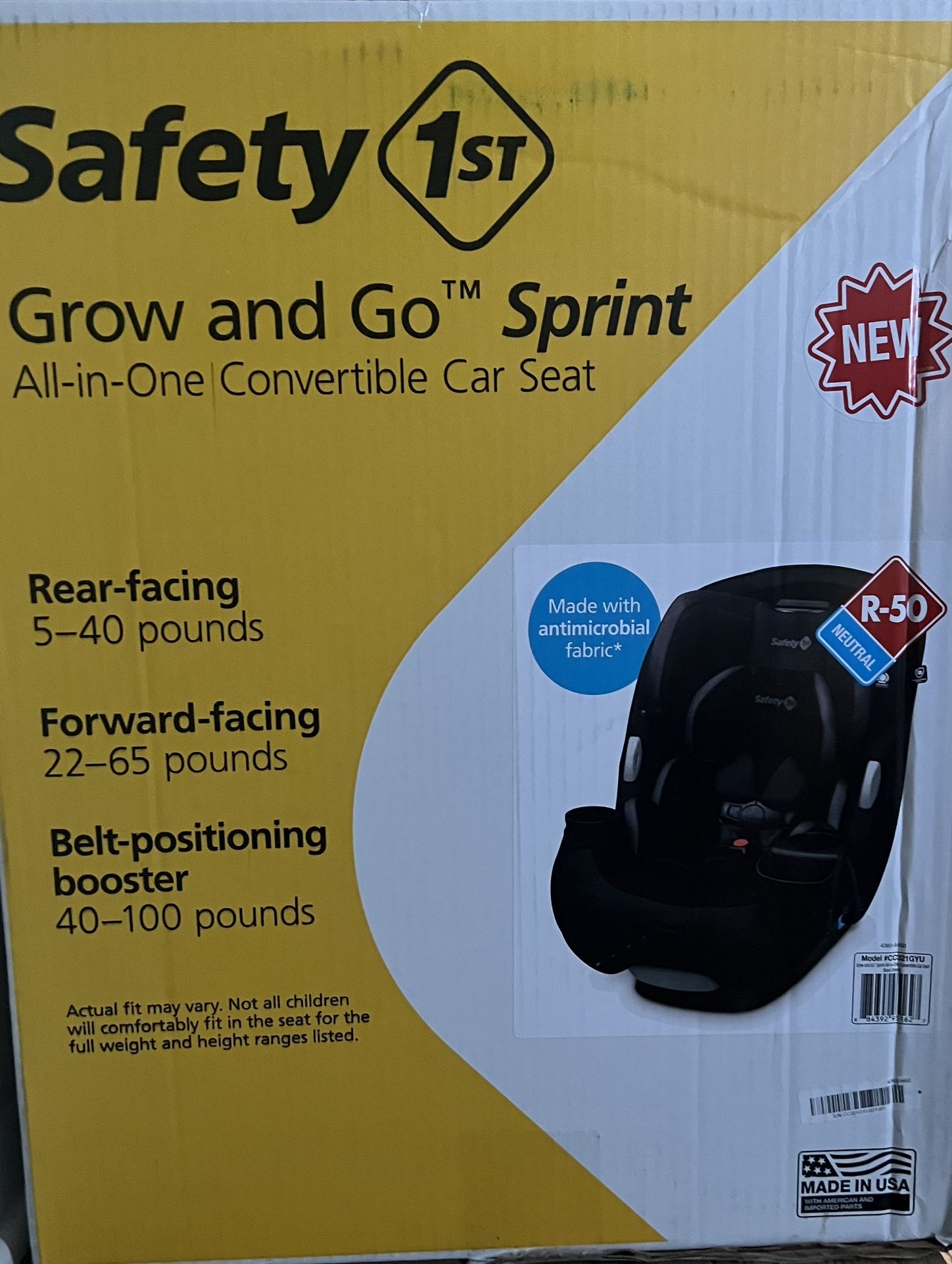 Grow and Go Sprint All-in-One Convertible Car Seat