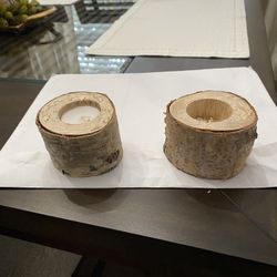 Birch Candle Holders 