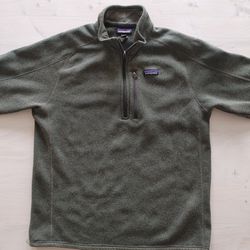 Patagonia Better Sweater 1/4 Zip Fleece Industrial Green Men's L