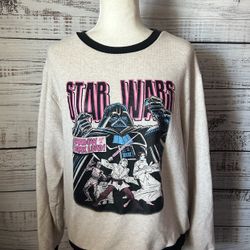 Women star wars pullover crewneck size large 