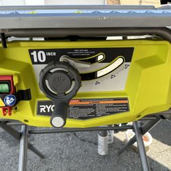 Ryobi Table Saw With Stand