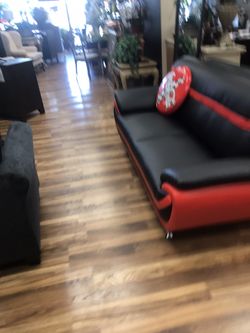 Nice black couch and Loveseat $39 down
