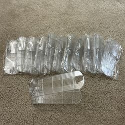 12PACK Shoe Slots Organizer for Closet clear
