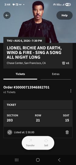 Lionel Richie/ earth wind & fire
