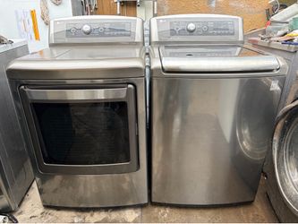 LG. WASHER AND GAS DRYER