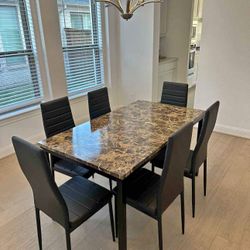 Dining table Set With 6 Chairs Brand new ,Free Delivery  