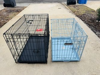 The Best Dog crate With Two Door,black N Blue,$30 Each Or Take Both $50