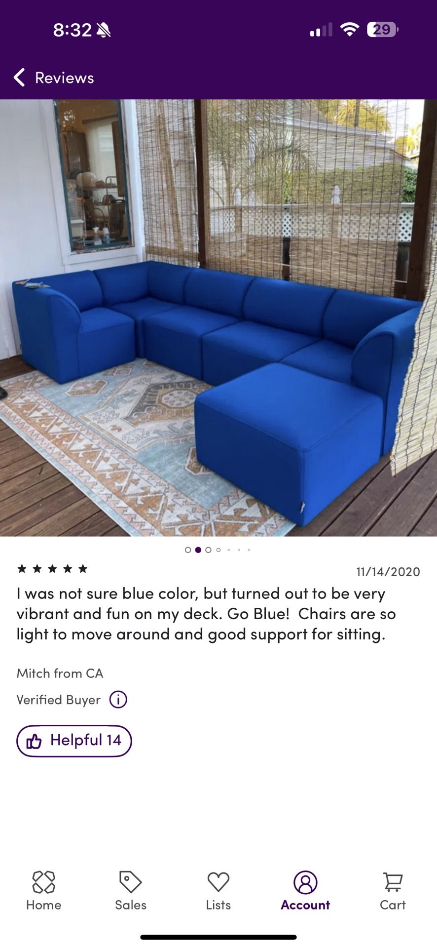 Big Joe Sectional - Outdoor- Marine Quality