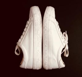 Nautica White Sneakers. Women’s Size 10.