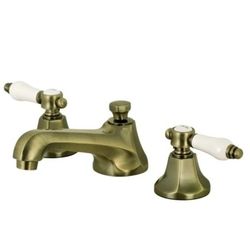 Kingston Brass KS4463BPL 8in Widespread Bathroom Faucet Antique Brass #25