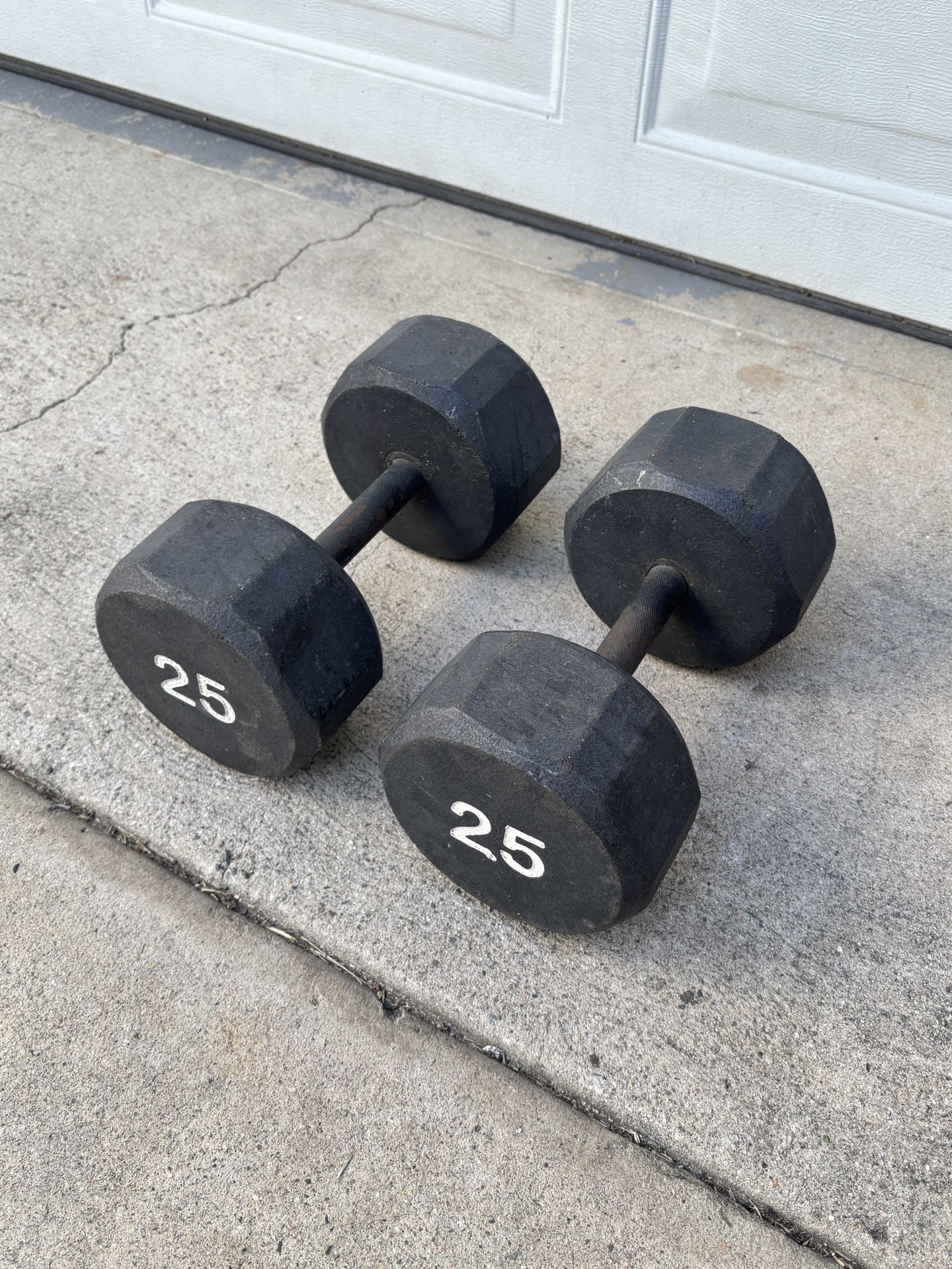 Metal Hex Dumbbells - 50 Lbs