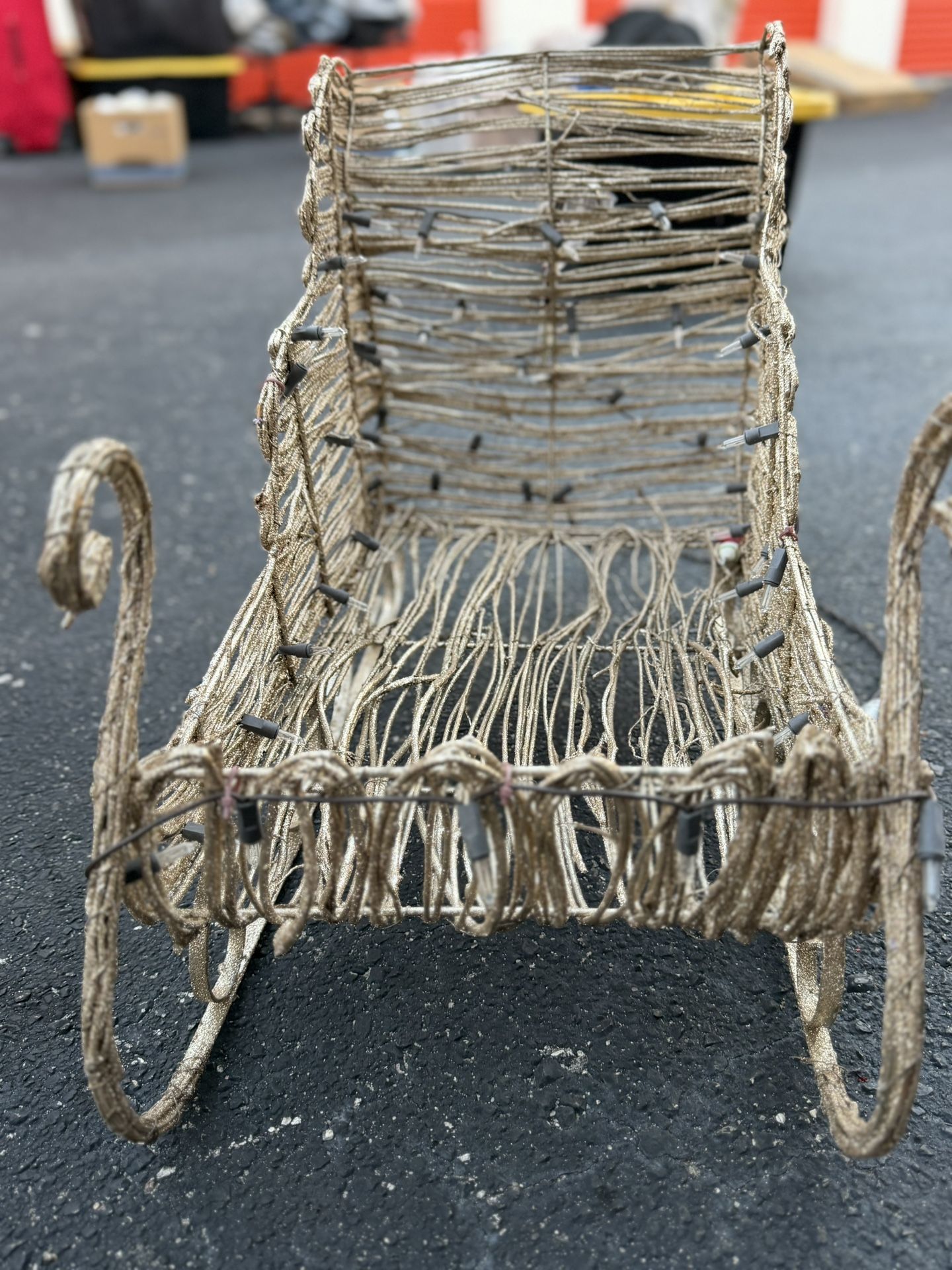 Indoor/ Outdoor Big Sleigh That Can Fit Gift Boxes