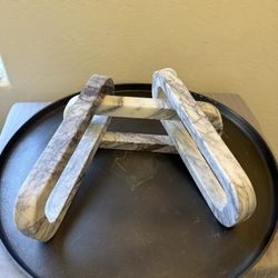 Marble 3 Ring Chain New ART DECO VERY HEAVY 