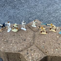 Vintage Rare LFL 82 Star Wars Die Cast Metal Micro Action Figure  Set of 11 