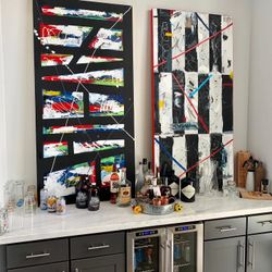 Breaking Through (Acrylic on Wood, 6 ft each)