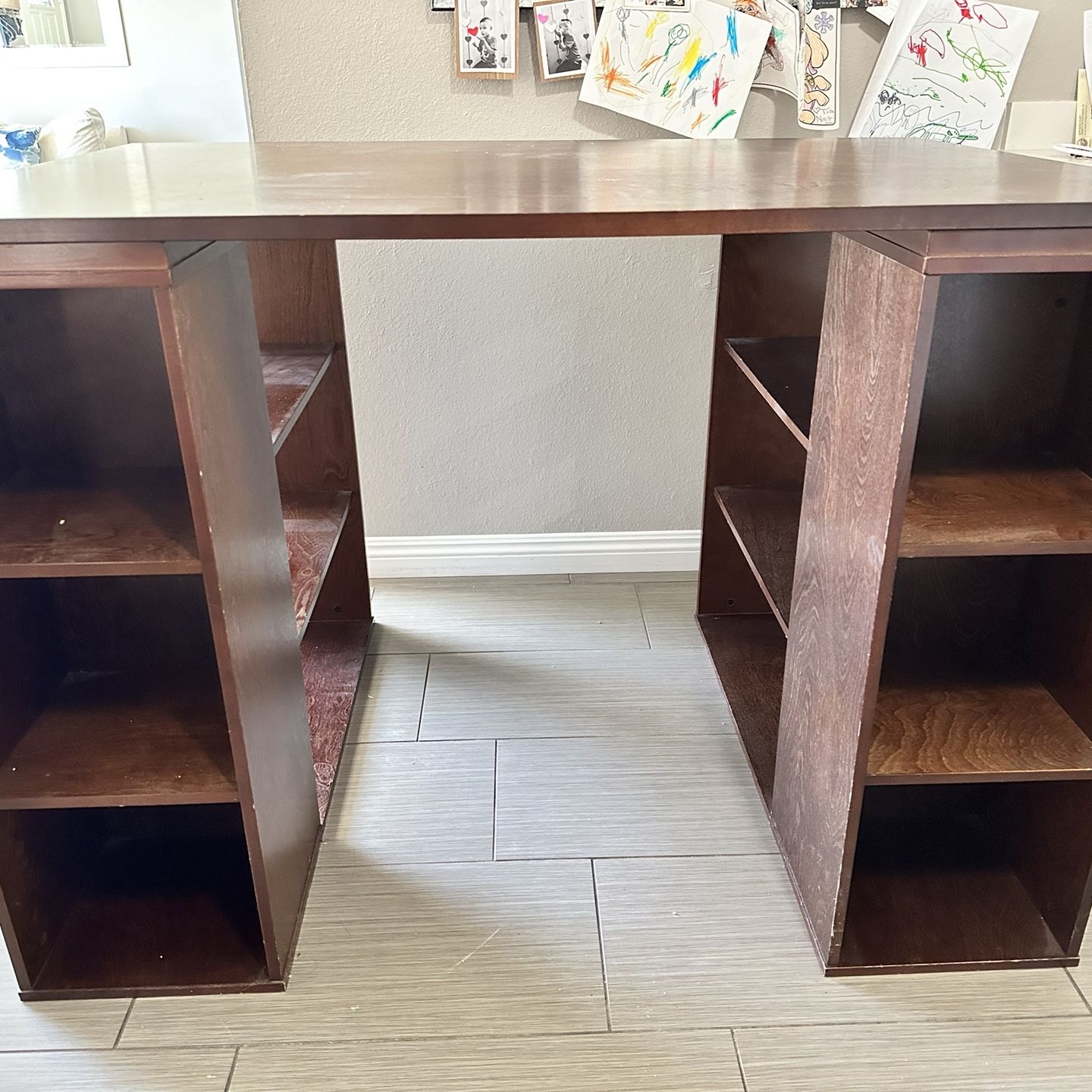 Wooden Craft Table & 2 Chairs