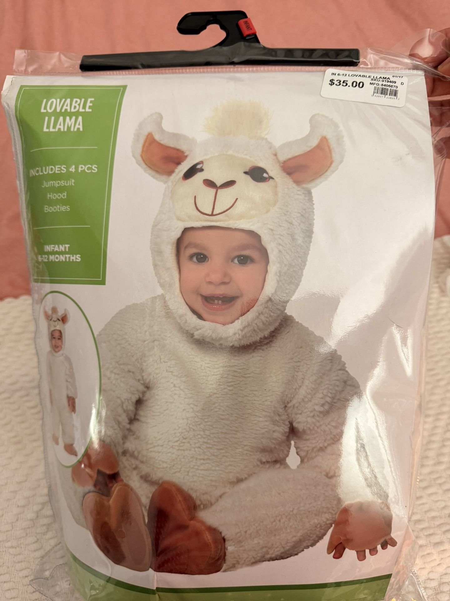 Llama Costume 6-12 Month Old