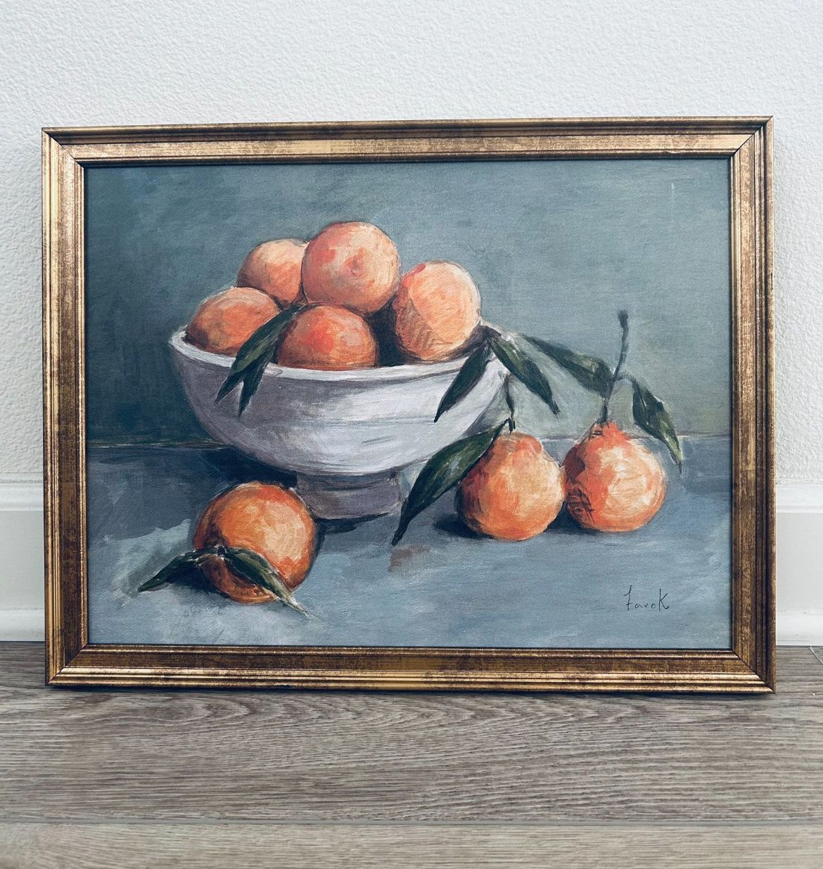 Citrus Harvest Framed Wall Canvas Antique Gold - Threshold™ with Studio