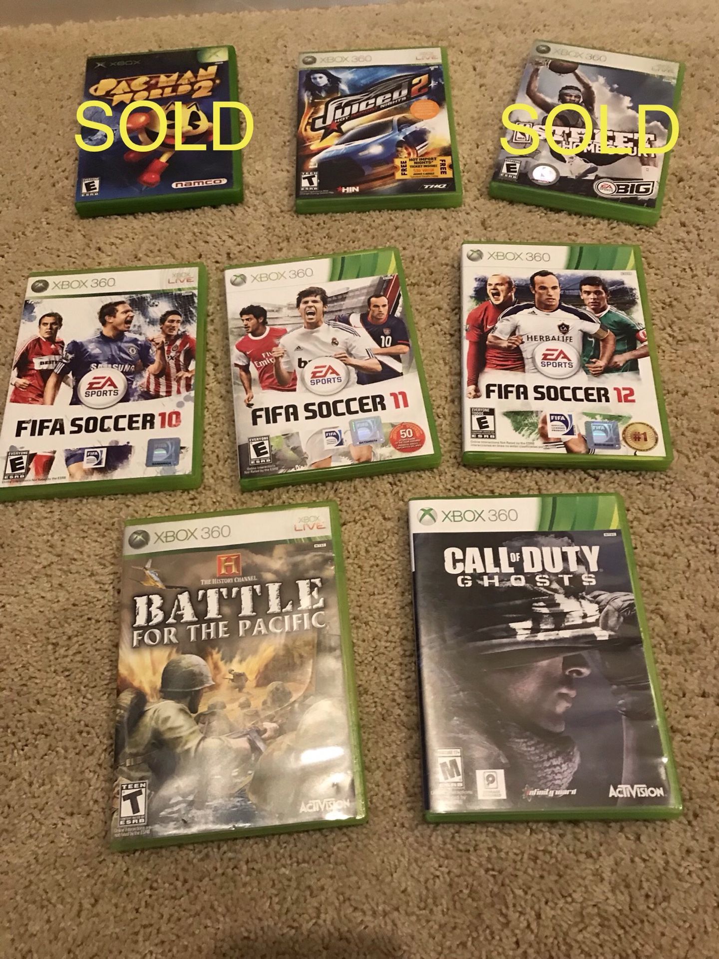 6 Xbox 360 Games