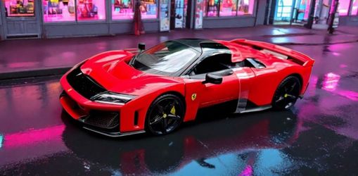 Ferrari F80 Maisto 1:18 Diecast Car New in Box