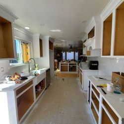 Cabinets Refinish With 2k Waterbase Paint And Lacquer 