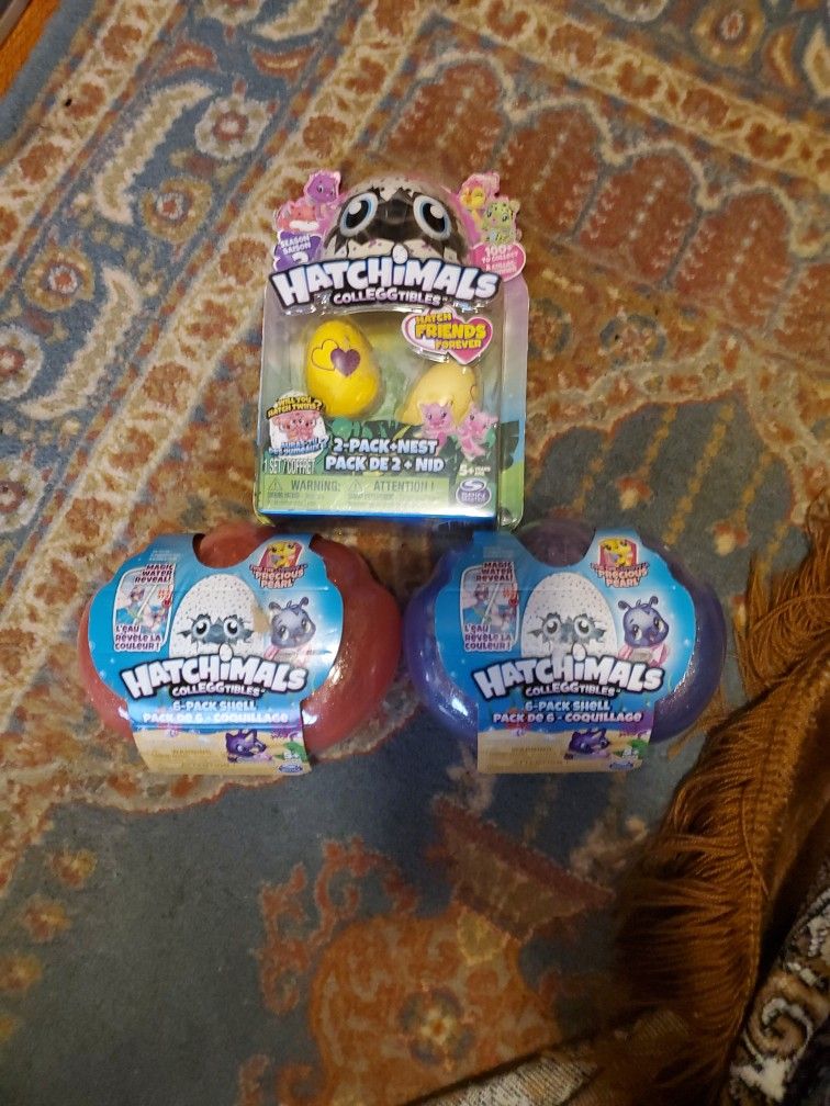 3 Rare Hatchimals As Pictured