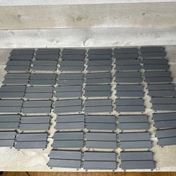 45 Vintage 1965 Ideal Motorific Gray Grey Straight Race Slot Car Tracks Huge Lot