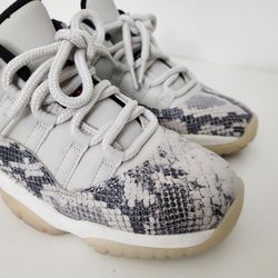 Air Jordan 11 Low Light Snake Skin Bone (CD6847-002) Size 6.5Y/Wmns 8.5 -B Grade No Lid
