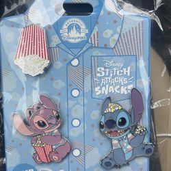 Stitch Attacks Snacks Disney Pin 