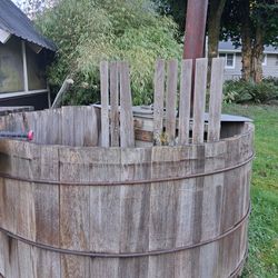 Old Snorkle wood fire hot tub