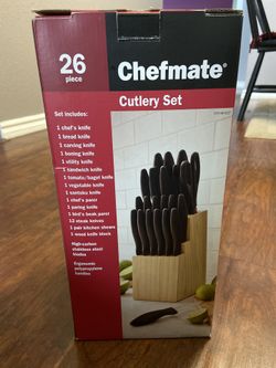 Knife Block With Knife Set