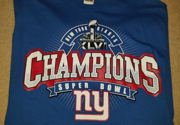 New York Giants Super Bowl champions shirt XLVI