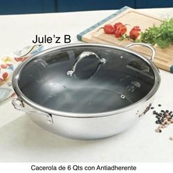 Cacerola de 6 qts con antiadherente nueva en su caja 🌺 princess house 🌺