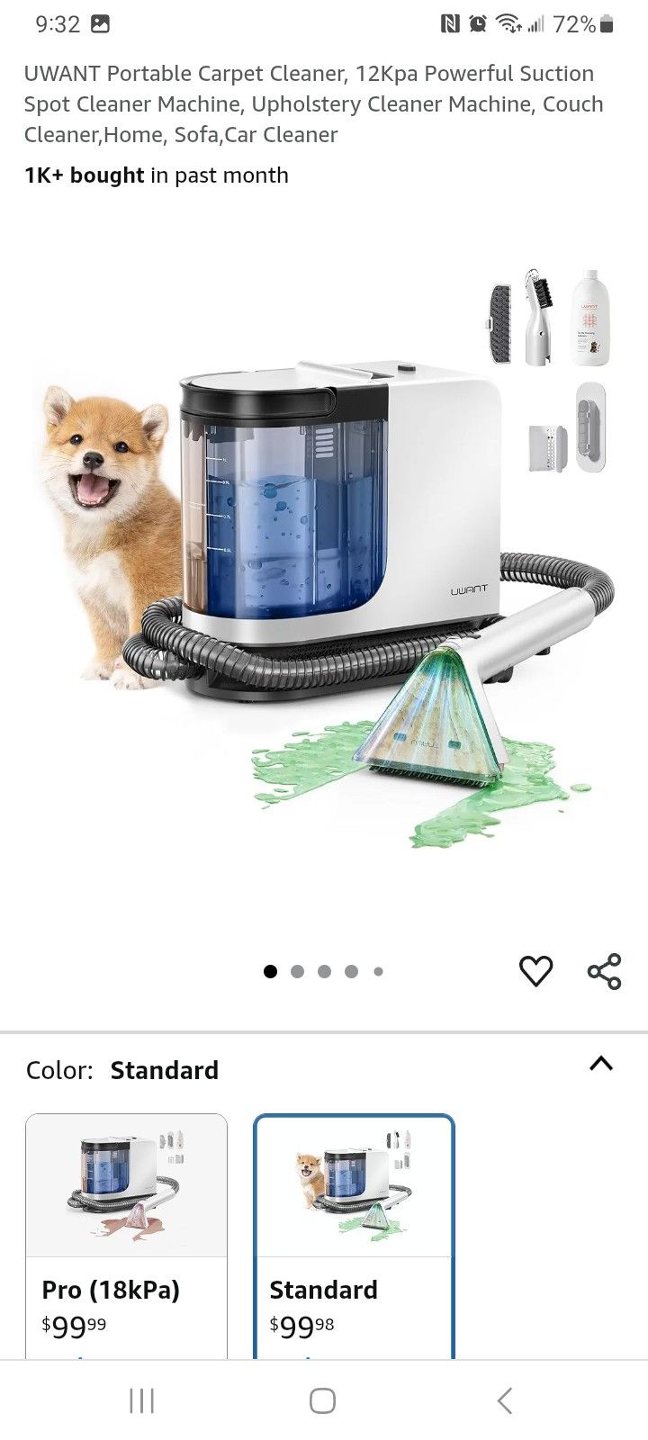 u want b300 multiple spot cleaner