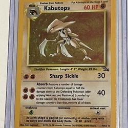 Kabutops (Holo Fossil Edition 9/62)