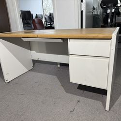 Narrow Metal Desk