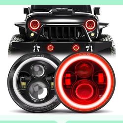 Jeep Or C10 Chevrolet  7 " Led Light Set New In Box.35th Ave And McDowell Phx 
