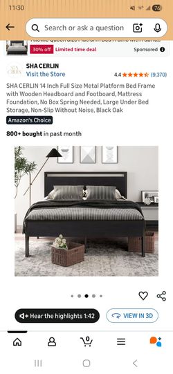 🔥 queen Size Bed Frame $65