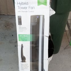 Lasko 40"  Hybrid  Tower Fan With Remote Control Black