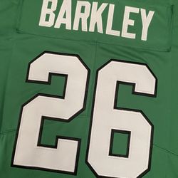 Kelly Green Philadelphia Eagles Saquon Barkley jersey Lk