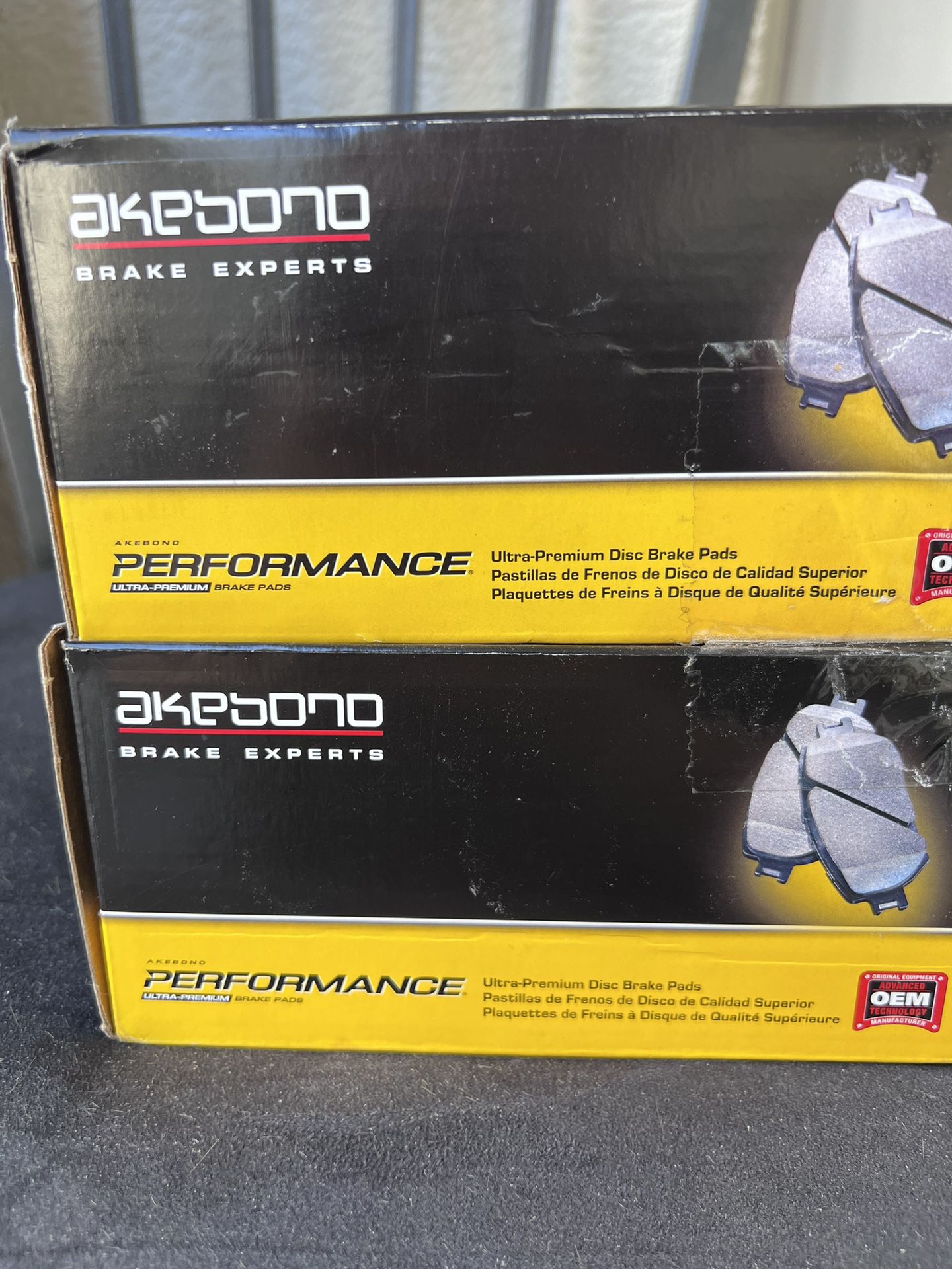 Akebono Front and Rear Brake Pads $80