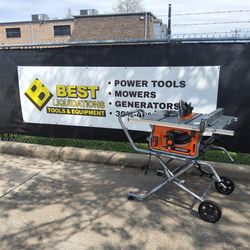Ridgid 10" Table saw with rolling stand