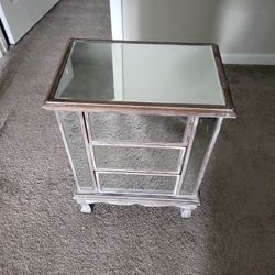 Antique Glass Night Stand