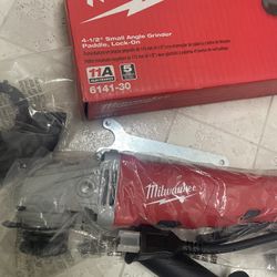 4-1/2" Small Angle Grinder Paddle, Lock-On