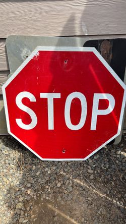 30 in Stop Sign